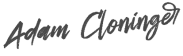 Dr Adam Cloninger's signature